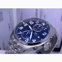 IWC Chronograph Silver Chain Watch