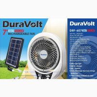 Duravolt 3 in 1 Solar Rechargeable Fan