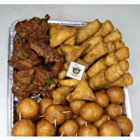 Delicious Chops Platter, Tray Chops, Peppered Chicken, Puff