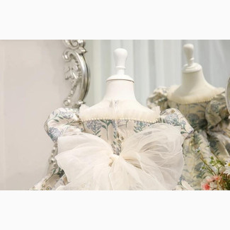 Infant Baby Girl Dress Ist Year Birthday Wedding Clothes