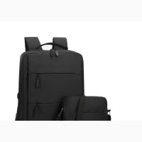 3pcs USB Charging Water Repellent Backpack