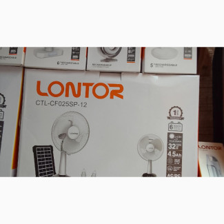 12 Lontor Rechargeable Table Fan - Long Lasting and Affordable
