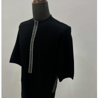 Black Kaftan with White Threading Design - Dresses - OGB CASUAL