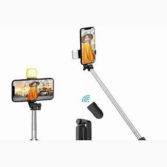 Selfie Stick Tripod With Bluetooth With Led Light