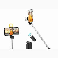 Selfie Stick Tripod With Bluetooth With Led Light