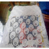 White Tissue Cord Lace - Brand New Louis Vuitton Fabric