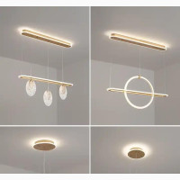 Modern Dining Room Chandelier Ring Nordic Pendant L