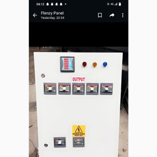 ABB Distribution Board Panel 250A 6way 3phase