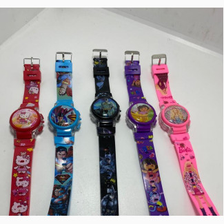 Cartoon Character Singing Children Watch