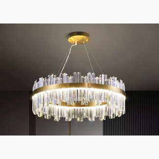 Luxury Hanging Light Fixture for Living Room Gold Modern