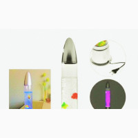 Factory Made Tube Aquarium With Artificial Fish -15in Length