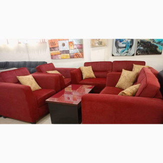 Future Hope L Sofa, Red Seven Seaters