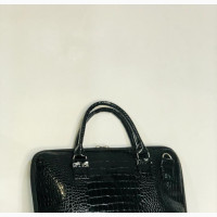 Black Leather Laptop Bag - Vickie#039;s Bags