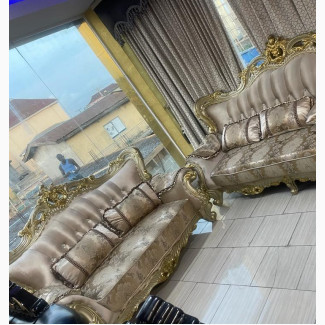 Quality 7 Seater Living Room Fabric Made Royal Sofa Chair