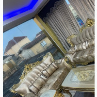 Quality 7 Seater Living Room Fabric Made Royal Sofa Chair