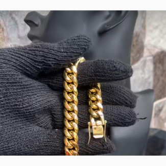 Gold Replica Unisex Necklace and Handchain