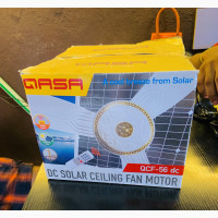 QASA 36w 12v Solar Dc Ceiling Fan 56” Cool Breeze