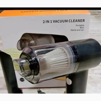 2 in 1 Rechargeable Car Vacuum Cleaner With LED Light