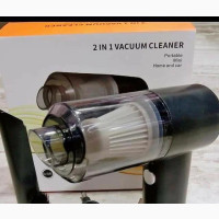 2 in 1 Rechargeable Car Vacuum Cleaner With LED Light
