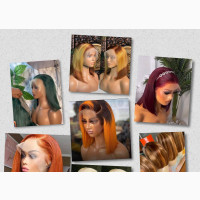 Imported Factory Made Human Hair Full Lace Frontal Bob Wigs