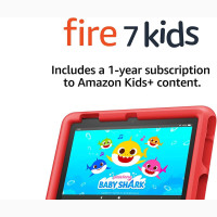 New Amazon Fire 7 Kids Edition 2022 32 GB Red