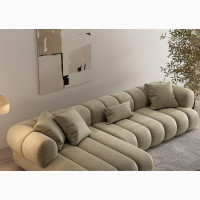 Quality 6 Seaters Sectional Fabric Sofa Chair