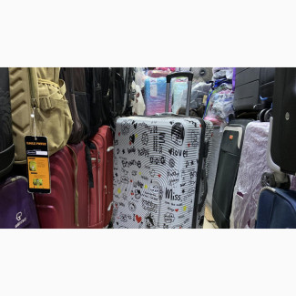 Big Size Flowered Pattern Plastic Travel Luggage
