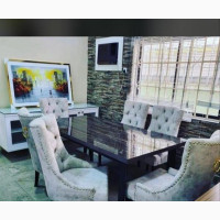 A Brand New Quality Chesterfield Fabric Dining