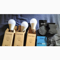 Echo Dot Smart Speaker 3rd Generation With 3 Smart Bulbs