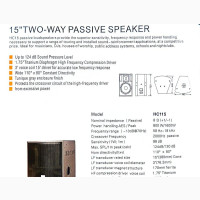 Highclass 15inches Single Speaker