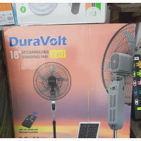 Duravolt 18 Inches Rechargeable Fan + Remote - Brand New