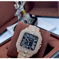 Quality Cartier Full Stone Wristwatch