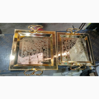 16 Karat Golden Luxurious Tray