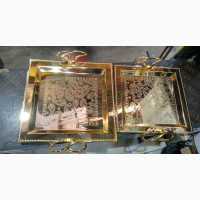 16 Karat Golden Luxurious Tray