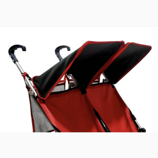 Amoroso 4232 Twin Umbrella Stroller Red With Black