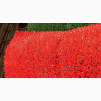Red Color Artificial Grass Rugs (25mm)