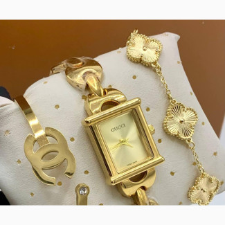 Ladies Gold Gucci Watch