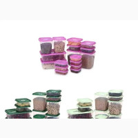 17 Pieces Set Transparent Food Storage