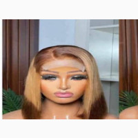 Dd Human Hair Mixed Brown and Gold Colour