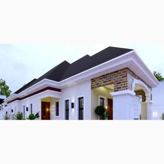 Architectural Drawing of 5 Bedrooms Bungalow Design