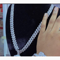 Non_tanish Ice Chain and Braclet