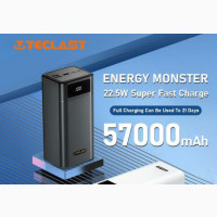 TECLAST Power Bank 57000mAh 22.5W Fast Charger Dual Input 4