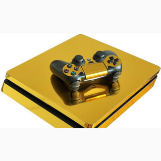 Gold Mirror Chrome Ps4 Slim Vinyl Skin Sticker Decal For Ps4 Slim