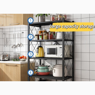 Multipurpose 5 Steps Shelf Kitchen and Book Shelf