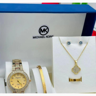 Female Watch and Jewelry Complete Gift Set