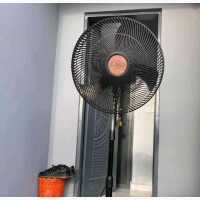 OX Standing Fan, 18 Inches Black Colour