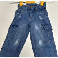 Girls Cargo Denim
