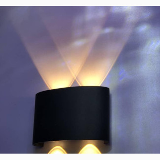 Modern Black Outdoor Waterproof Aluminum LED Wall Ls