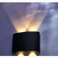 Modern Black Outdoor Waterproof Aluminum LED Wall Ls
