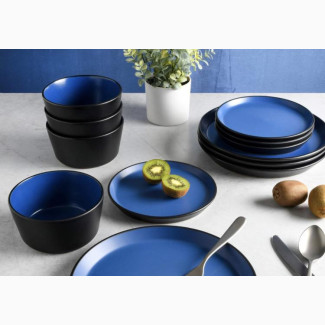 16pcs Stoneware Dinnerware Set, Service of 4